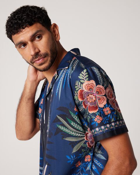 Floral Border Printed Shirt